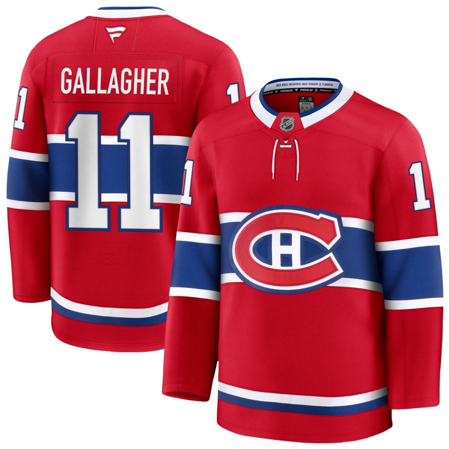 Youth Montreal Canadiens #11 Brendan Gallagher Fanatics Home Red Jersey